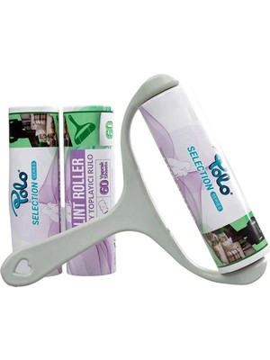 Polo Tüy Toplama Rulosu 60 Yaprak 16 cm + 2 Adet Yedek