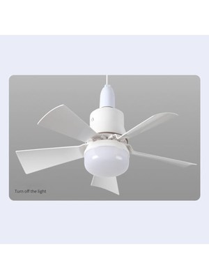 Adoz Shopping 82 Watt Vantilatör 3 Kademe Hız Dimmerli 3 Renk LED Işık Karayel Kumandalı Fan Torch LED Ampul