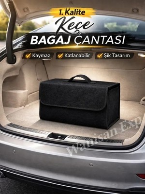 Ankaflex Highconcept Oto Bagaj Düzenleyici Araç Içi Organizer Araba Bagaj Çantası Keçe Çanta