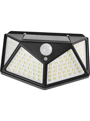 Esranın Dünyası 100 LED Pır Hareket Sensörlü Solar Dış Duvar Lambası (IP65)