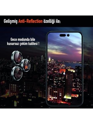 Adoz Shopping iphone 16-16 Plus Uyumlu (Siyah) Kamera Lens Koruyucu, Kolay Kurulum, Alüminyum Alaşımlı Çerçeve, Darbelere ve Çizilmelere Karşı Yüksek Dayanıklı Temperli Cam