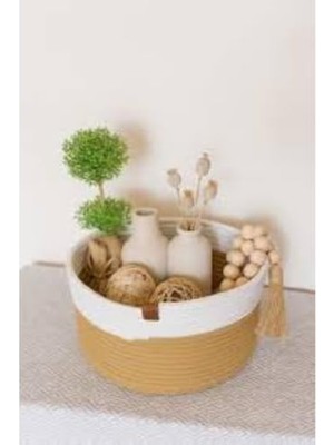 Adoz Shopping 3’lü Yuvarlak Bambu Sepet Seti – Çıkarılabilir Pamuklu Astar, Çok Amaçlı Düzenleyici ve Dekoratif Saklama Sepeti