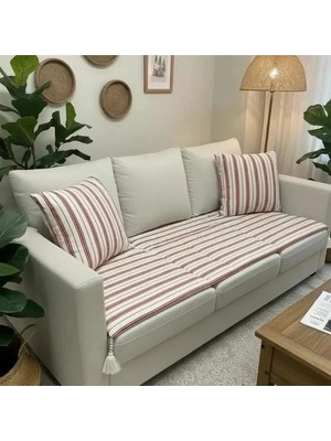 NDC Home Keten Koltuk Pedi / Koltuk Şiltesi – Evcil Hayvan Dostu, Makinede Yıkanabilir, Ölçü Seçenekli
