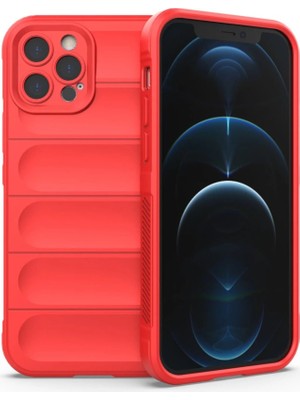 Akinco Iphone 12 Pro Kılıf Optimum Silikon - Kırmızı