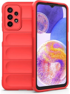 Akinco Samsung Galaxy A23 4g Kılıf Optimum Silikon - Kırmızı