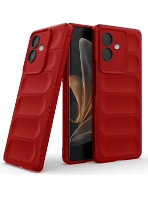 Akinco Oppo A3 Kılıf Optimum Silikon - Kırmızı