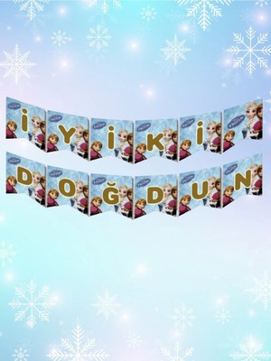 Umamiçe Frozen Elsa "iyi Ki Doğdun" Yazılı Banner