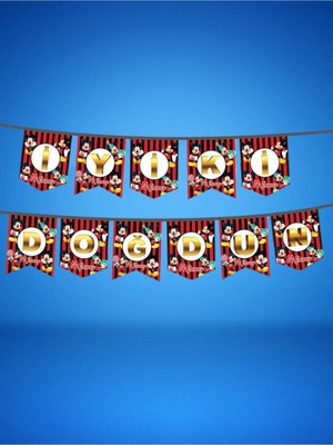 Umamiçe Mickey Mouse "iyi Ki Doğdun" Yazılı Banner
