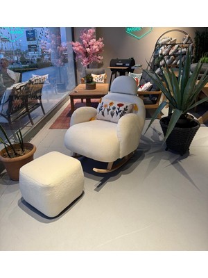 Pufunny Sallanır Berjer, Emzirme Koltuğu, Baba Koltuğu, Dinlenme Berjeri, Puf Hediyeli