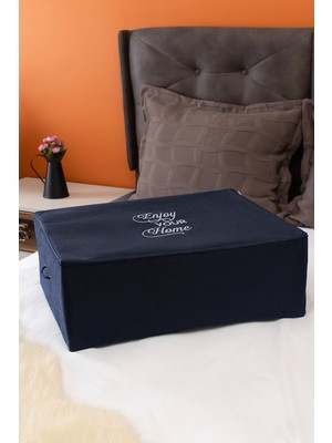 PremiumPort Lacivert Büyük Boy Baza Altı Hurç, 62X46X22 Cm, Şık ve Pratik Depolama