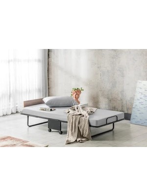 Vivense Diamond Katlanır Yatak, Siyah, 90X190