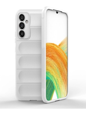 Akinco Samsung Galaxy M34 5g Kılıf Optimum Silikon - Krem