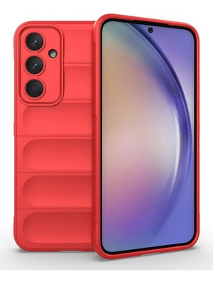 Akinco Samsung Galaxy M14 5g Kılıf Optimum Silikon - Kırmızı