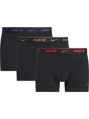 Nıke Erkek Nike Marka Logolu Elastik Bantlı Günlük Kullanıma Uygun Kırmızı-Turuncu-Mavi Boxer 0000KE1008 Exz