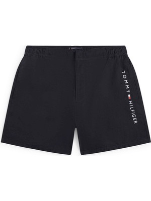 Tommy Hilfiger Tommy Hılfıger Erkek Marka Logolu Günlük Kullanıma Uygun Lacivert Deniz Şortu UM0UM03737 Dw5