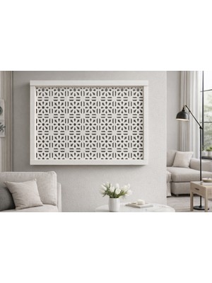 Emizey Trend Giyim Dekoratif Duvara Asılabilir Sigorta ve Modem-Wifi Saklama Kutusu 30X40 cm Derinlik 11
