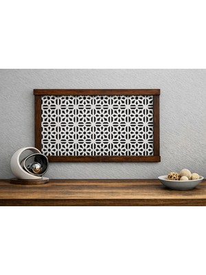 Emizey Trend Giyim Dekoratif Duvara Asılabilir Sigorta ve Modem-Wifi Saklama Kutusu 30X40 cm Derinlik 11