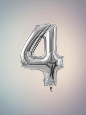 Umamiçe 4 Rakam Balonu – 40 Inç (100 Cm) Parti ve Kutlamalar Için Göz Alıcı Dekor