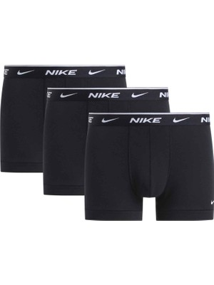 Nike Nıke Erkek Marka Logolu Günlük Kullanıma Uygun Siyah Boxer NQ00KE1284 001
