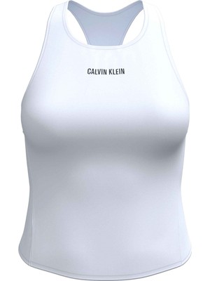 Calvin Klein Calvın Kleın Kadın Marka Logolu Günlük Kullanıma Uygun Beyaz T-Shirt LVGWS5K208 Yaa