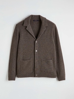 LC Waikiki Southblue Bej Standart Kalıp Yün Karışımlı Erkek Triko Hırka