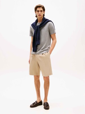 Tommy Hilfiger Tommy Hılfıger Erkek Marka Logolu Günlük Kullanıma Uygun Koyu Gri T-Shirt MW0MW37508 P91