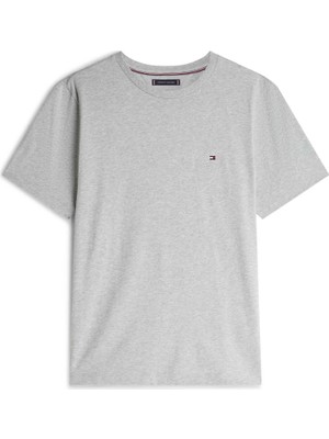 Tommy Hilfiger Tommy Hılfıger Erkek Marka Logolu Günlük Kullanıma Uygun Gri T-Shirt MW0MW39995 P01