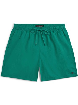 Tommy Hilfiger Tommy Hılfıger Erkek Marka Logolu Günlük Kullanıma Uygun Yeşil Deniz Şortu UM0UM03477 L72
