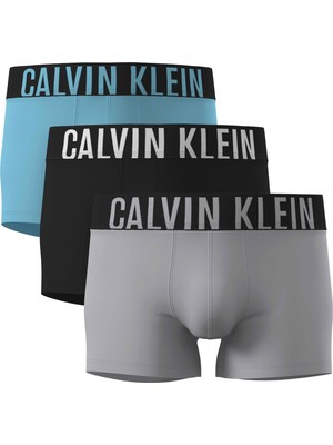 Calvin Klein Calvın Kleın Erkek Marka Logolu Elastik Bantlı Günlük Kullanıma Uygun Çok Renkli Boxer 000NB3608A 53V