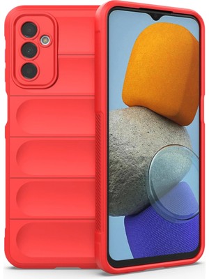 Akinco Samsung Galaxy M23 Kılıf Optimum Silikon - Kırmızı