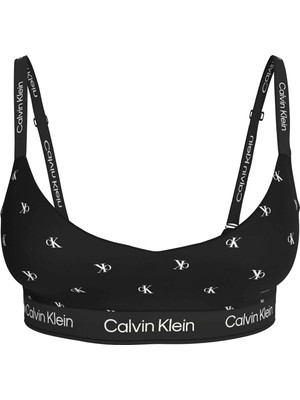 Calvin Klein Calvın Kleın Kadın Marka Logolu Günlük Kullanıma Uygun Siyah-Beyaz  Logolu Sütyen LV00QF8504 Pcs