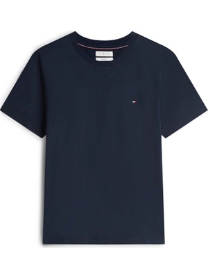 Tommy Hilfiger Tommy Hılfıger Erkek Marka Logolu Günlük Kullanıma Uygun Lacivert T-Shirt MW0MW39995 Dcc