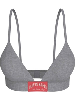 Calvin Klein Calvın Kleın Kadın Marka Logolu Günlük Kullanıma Uygun Gri Sütyen LV00QF8886 P7A