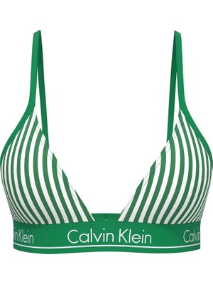 Calvin Klein Calvın Kleın Kadın  Yeşil-Beyaz Bikini Üstü LV00Q61208 4zf