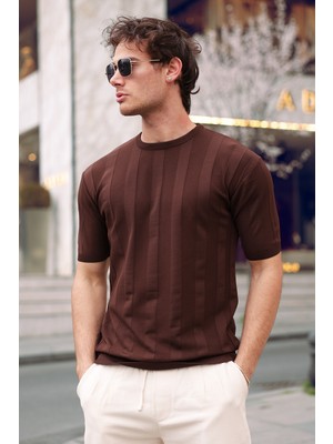 Aziso Erkek Bisiklet Yaka T-Shirt
