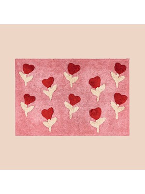 Evidea Soft Kalpli Tufting Banyo Paspası - Gülkurusu - 60X90 cm