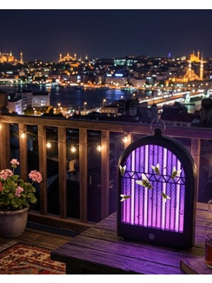 Şarjlı Uv Sivrisinek Öldürücü Lamba Sessiz ve