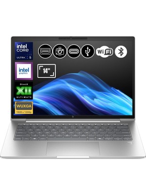 Hp Elitebook 6 G1I Ultra 5 225U 64GB Ram 512GB SSD 14" Wuxga Freedos AD4N5ET ATL15 Notebook