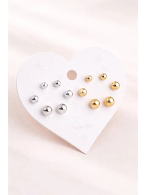 MentorAly Kadın Çoklu Küpe Seti | Minimal Taşlı & Figürlü Küpe Seti | Günlük & Kombin Küpe