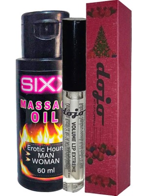 Dojo Dudak Dolgunıaştirıcı Hotlip Plumper Ile + Sıxx Erotikmasaj Yağı 60 ml
