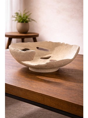 HMY Design Dekoratif Seramik Tabak El Yapımı Modern Ev Dekoru – Caretta