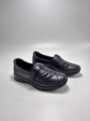 De Scario De Scarıo 1261 Sıyah Derı Kadın  Ayakkabı