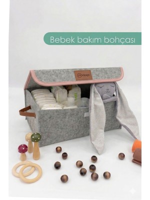 PremiumPort Kapaklı Keçe Organizer, Dolap Içi Çamaşır ve Oyuncak Düzenleyici