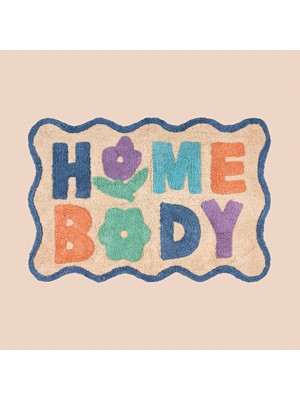 Evidea Soft Home Body Tufting Banyo Paspası - Ekru - 60X90 cm