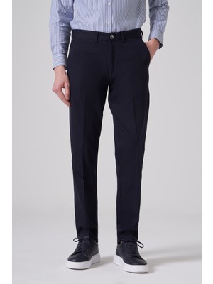 Morven  Erkek Lacivert Pamuk Trend Dynamic Fit Chino Pantolon