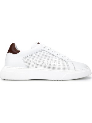 Tamer Tanca Mario Valentino Erkek Hakiki Deri Beyaz Sneakers & Spor Ayakkabı 1040 92S3913 Erk Ayk Y26 Bıanco/marrone