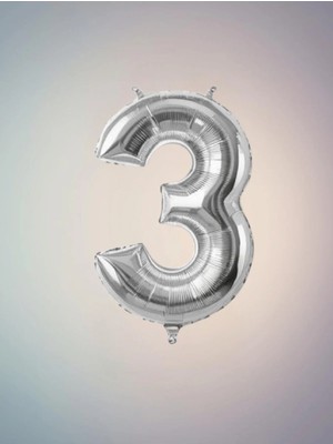Umamiçe 3 Rakam Balonu – 40 Inç (100 Cm) Parti ve Kutlamalar Için Göz Alıcı Dekor