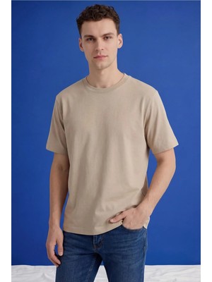 Freemen Erkek Oversize Tişört Nefes Alan Yumuşak Dokulu Terletmeyen Rahat Kalıp Basic