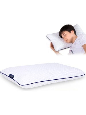 ALKAMTO Visco Ortopedik Çocuk Yastığı 50X32 cm | 2+ Yaş Bebek ve Çocuklar Için | Oeko-Tex Sertifikalı