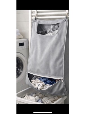 PremiumPort Askılı Kirli Çamaşır Sepeti, Banyo ve Petek Uyumlu Organizer